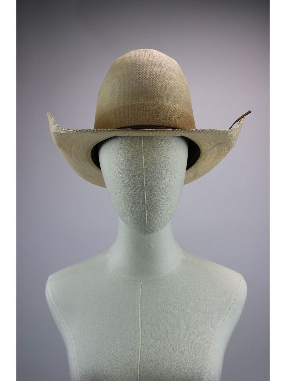 Authentic American Hat Company Original Bangora Straw Cowboy Hat 7 ¼ Long Oval